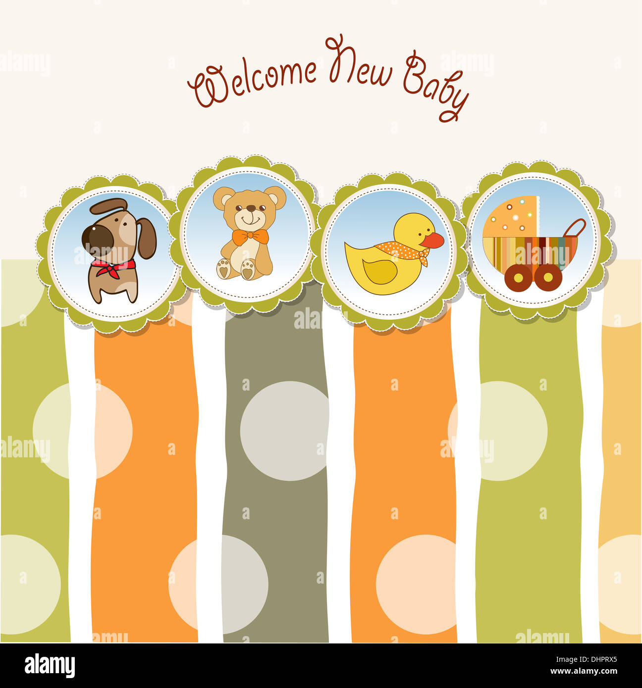 new baby announcement card Stock Photo Alamy