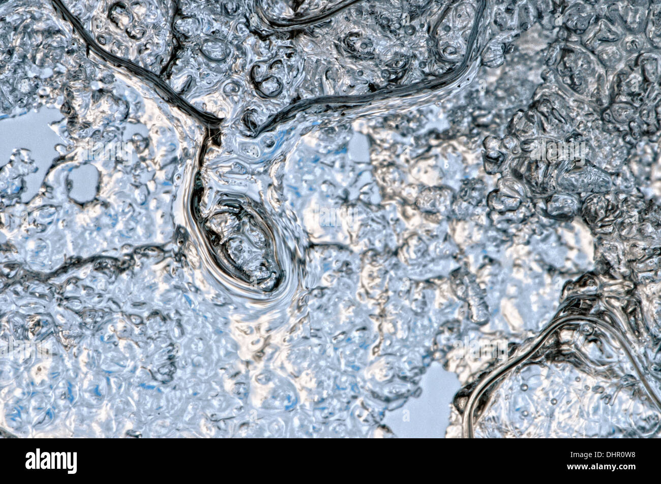 Ice on window Stock Photo