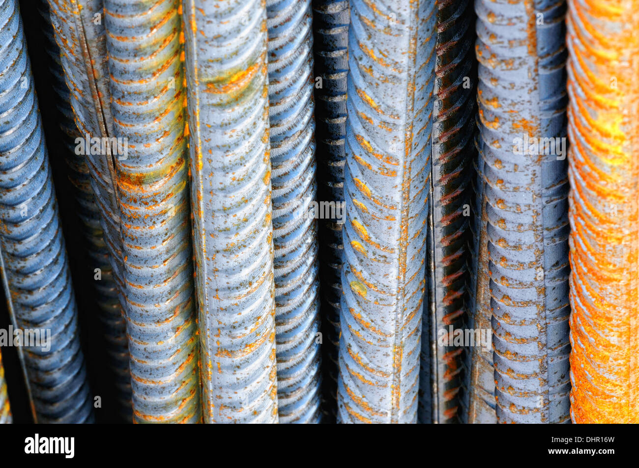 Structural steel rods Stock Photo