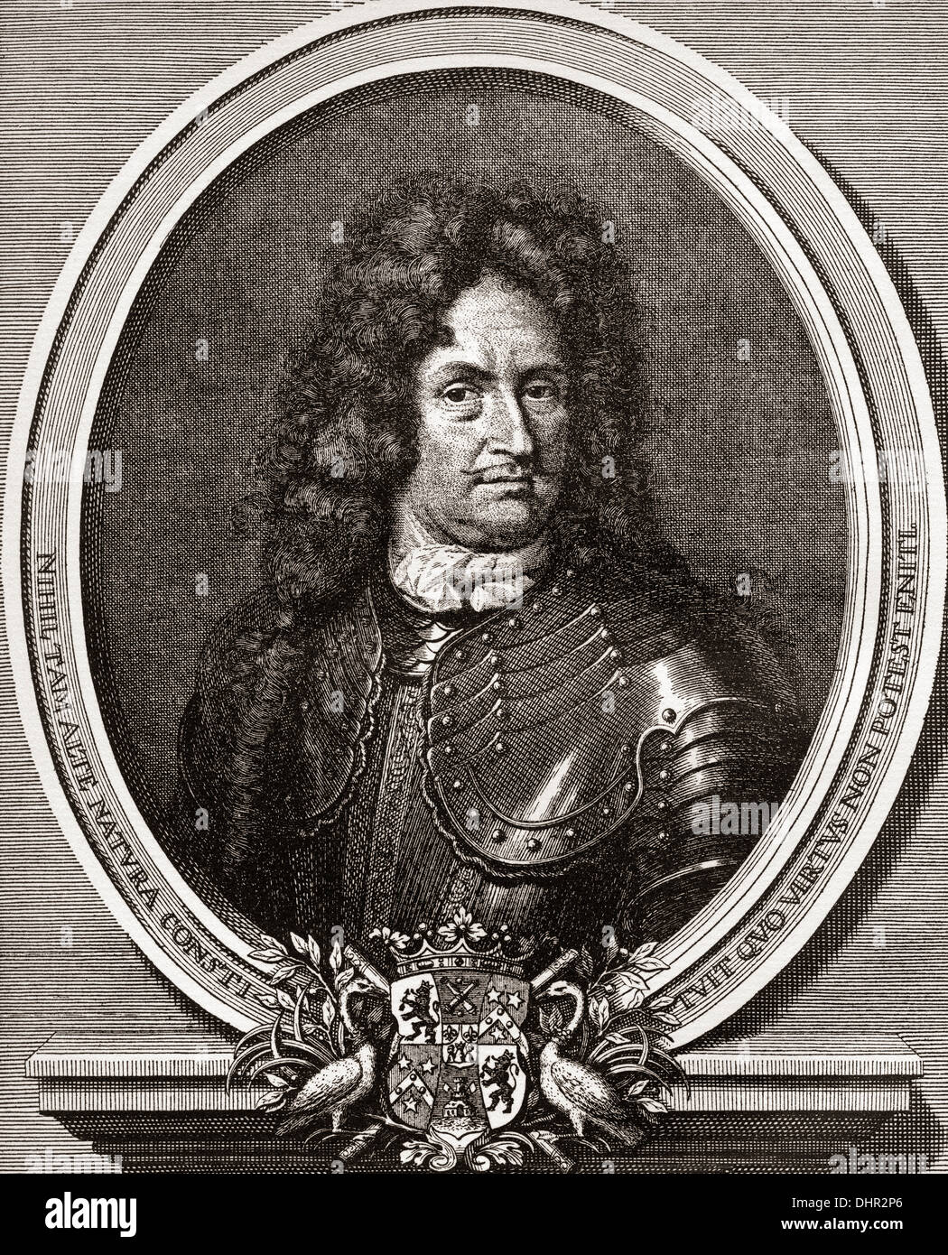 Count Erik Jönsson Dahlbergh, 1625 – 1703. Swedish engineer, soldier and field marshal. Stock Photo