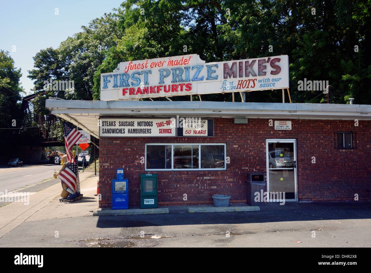 first prize mike's frankfurts restaurant in Schenectady NY Stock Photo