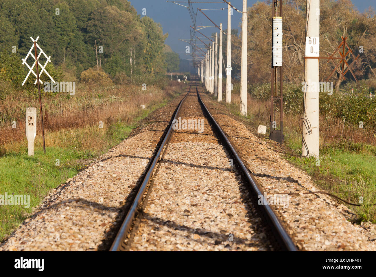 Railway rails hi-res stock photography and images - Alamy