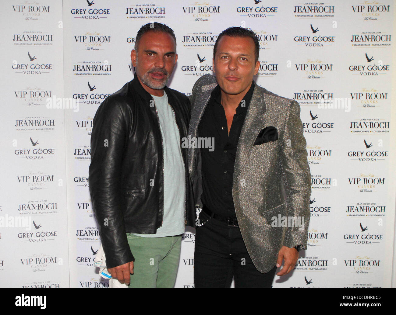 Christian Audigier and Jean-Roch celebrate Christian's birthday at the VIP  room. Christian splashed out on over 100 bottles of Crystal Champagne for  his guests. The French entrepreneur also used the opportunity to