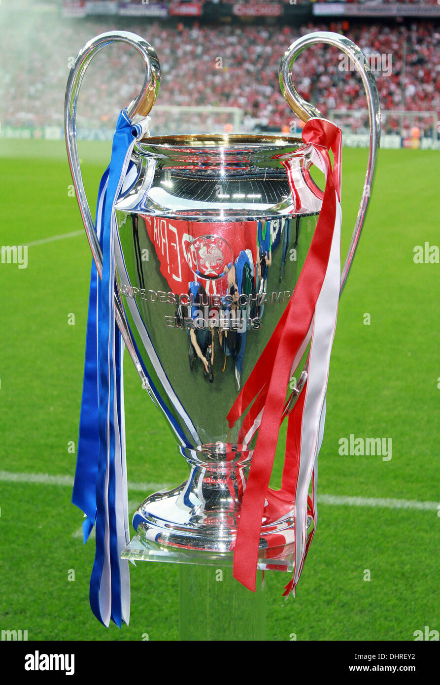 The trophey The 2012 UEFA Champions League final match between Chelsea and  Bayern Munich at the Allianz Arena Munich, Germany - 19.05.12 Stock Photo -  Alamy