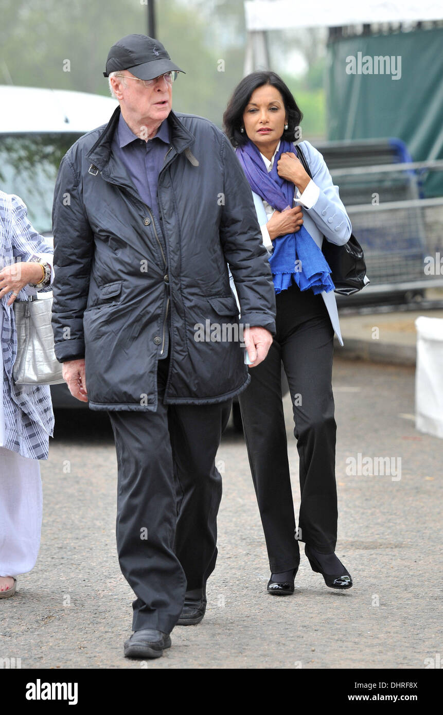 Sir Michael Caine and wife Shakira Caine Chelsea Flower Show Press Day ...