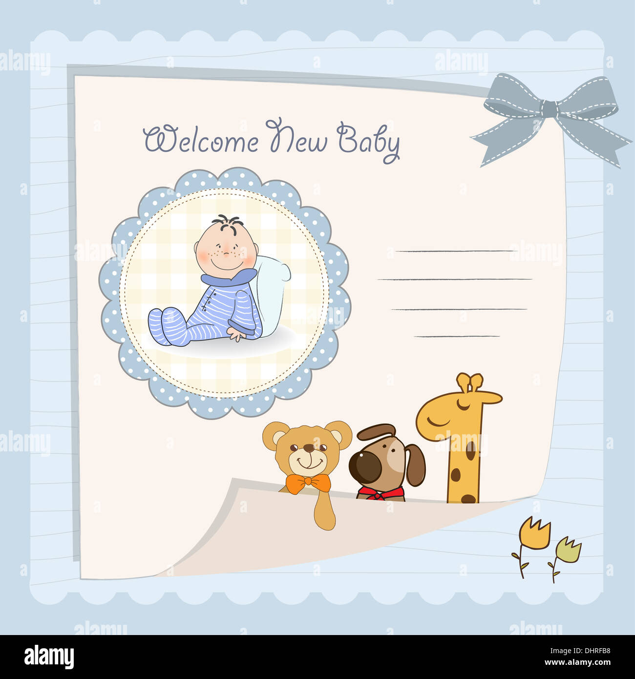 baby shower card in vector format Stock Photo Alamy