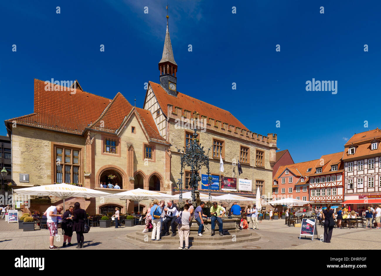 Market Square with Old Town Hall and Gänselieselbrunnen fountain