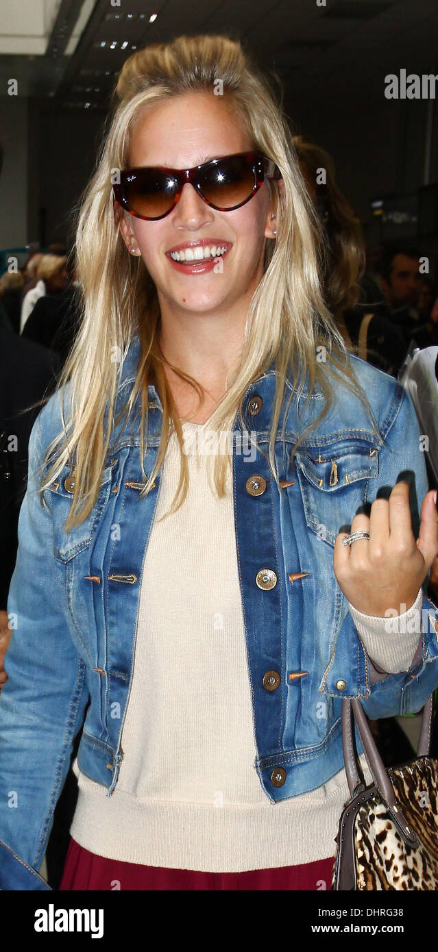 Luisana Lopilato Celebrities at Nice Airport during the 65th Cannes Film Festival  Nice, France - 21.05.12 Stock Photo