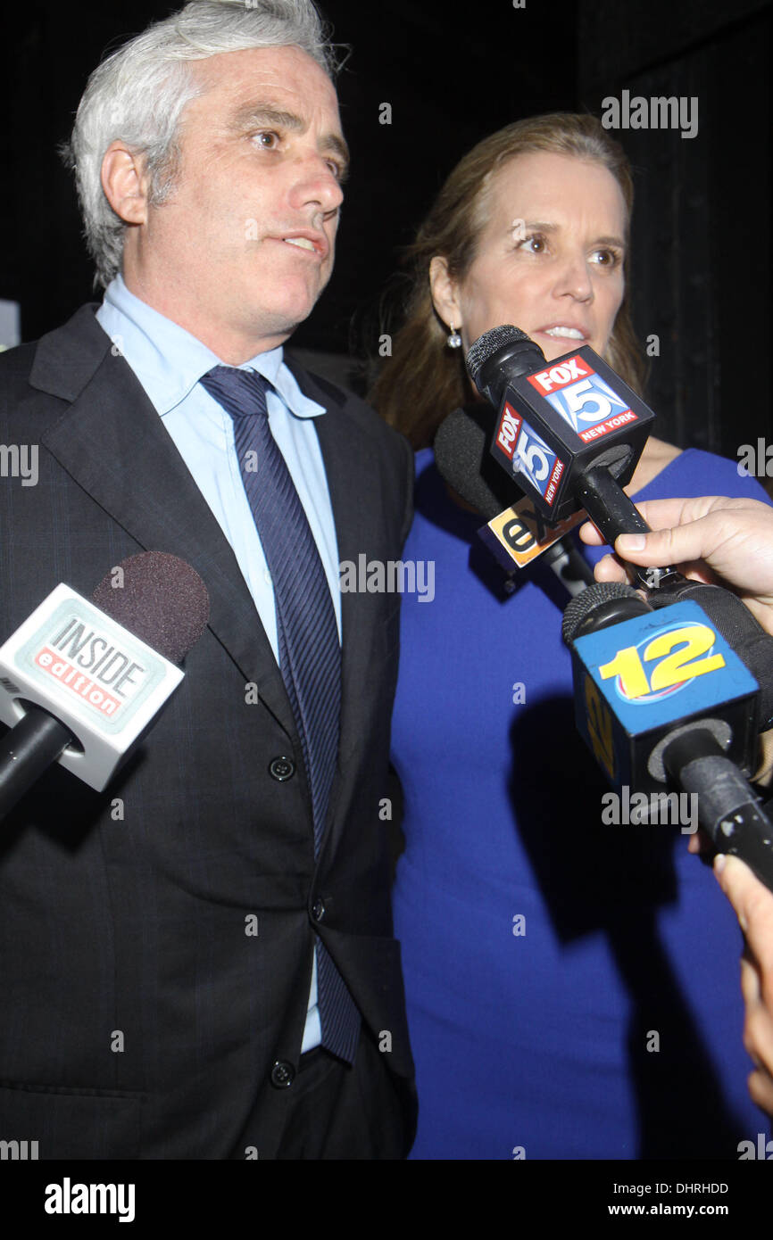 Max Kennedy and sister Kerry Kennedy Private Memorial for Mary Kennedy, wife of Robert Kennedy Jr., at the Standard Hotel. Robert Kennedy Jr. was banned from attending the service due to a reported rift between himself and Mary's family. New York City, USA - 21.05.12 Stock Photo