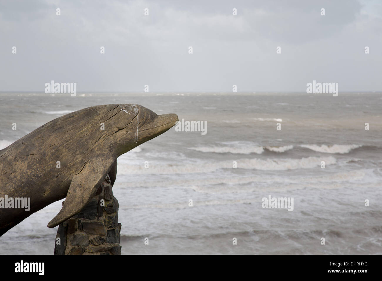 Cardigan Bay, Wales, UK. 14th November 2013. Stormy weather, rough seas
