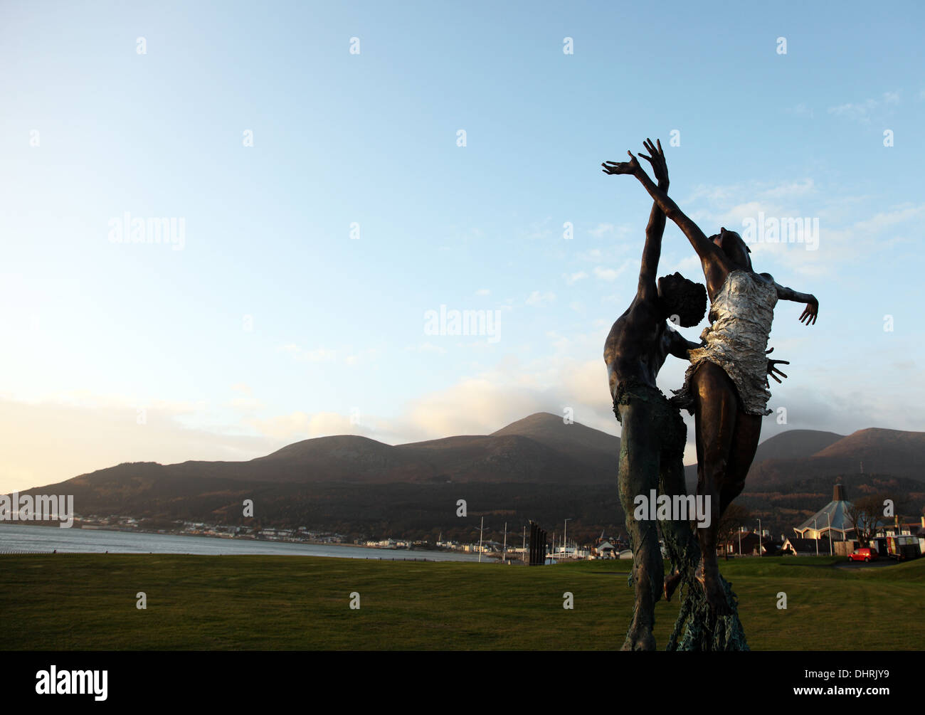 Wind and Sea Paddy Campbell bronze sculpture at Slieve Donart Resort
