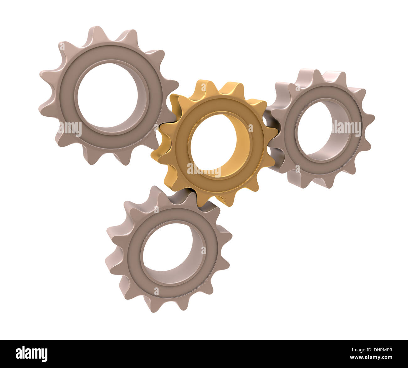 Pair of spur gears and a gear rack Stock Photo - Alamy