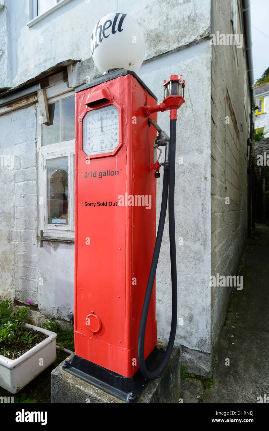 Vintage petrol pumps saint mawes hires stock photography and images