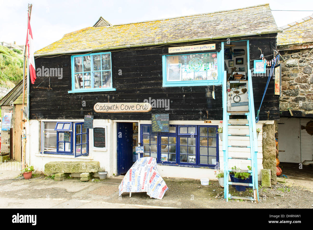 Cadgwith Cove Crab Restaurant Cornwall UK Stock Photo Alamy