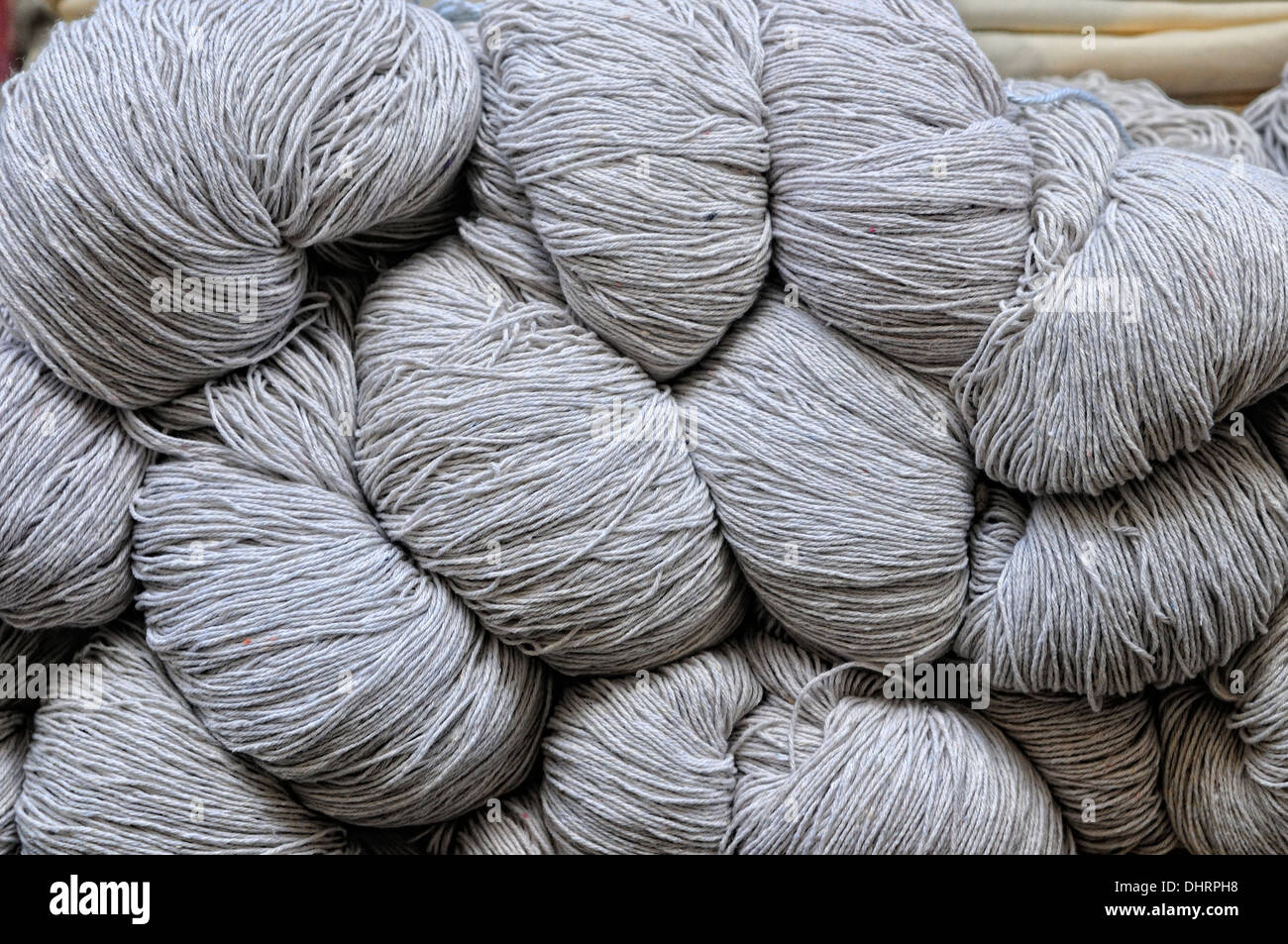 gray wool Stock Photo
