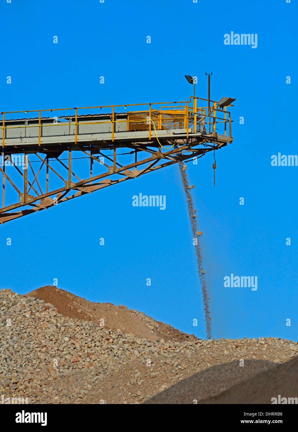 Conveyor. Shap Beck Quarry, Shap, Cumbria, England, United Kingdom, Europe. Stock Photo