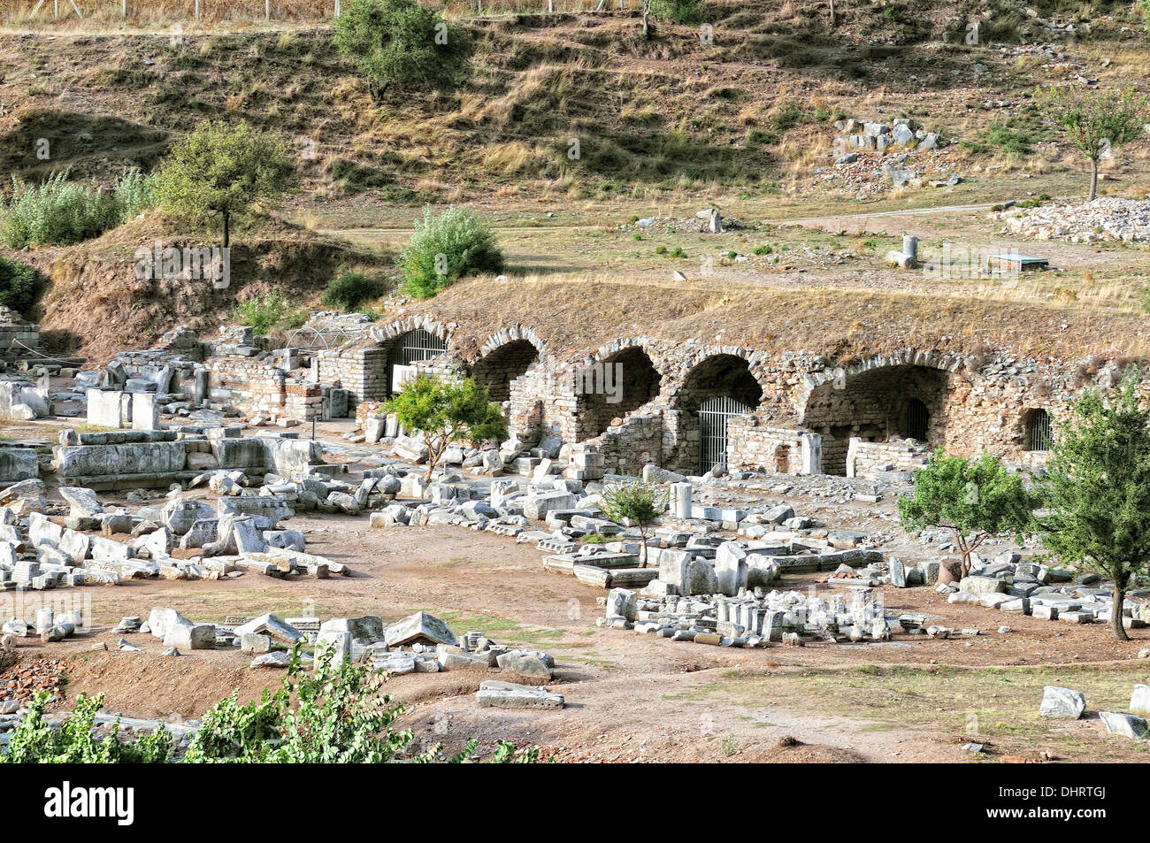 in the ancient city of Ephesus Turkey soft Stock Photo