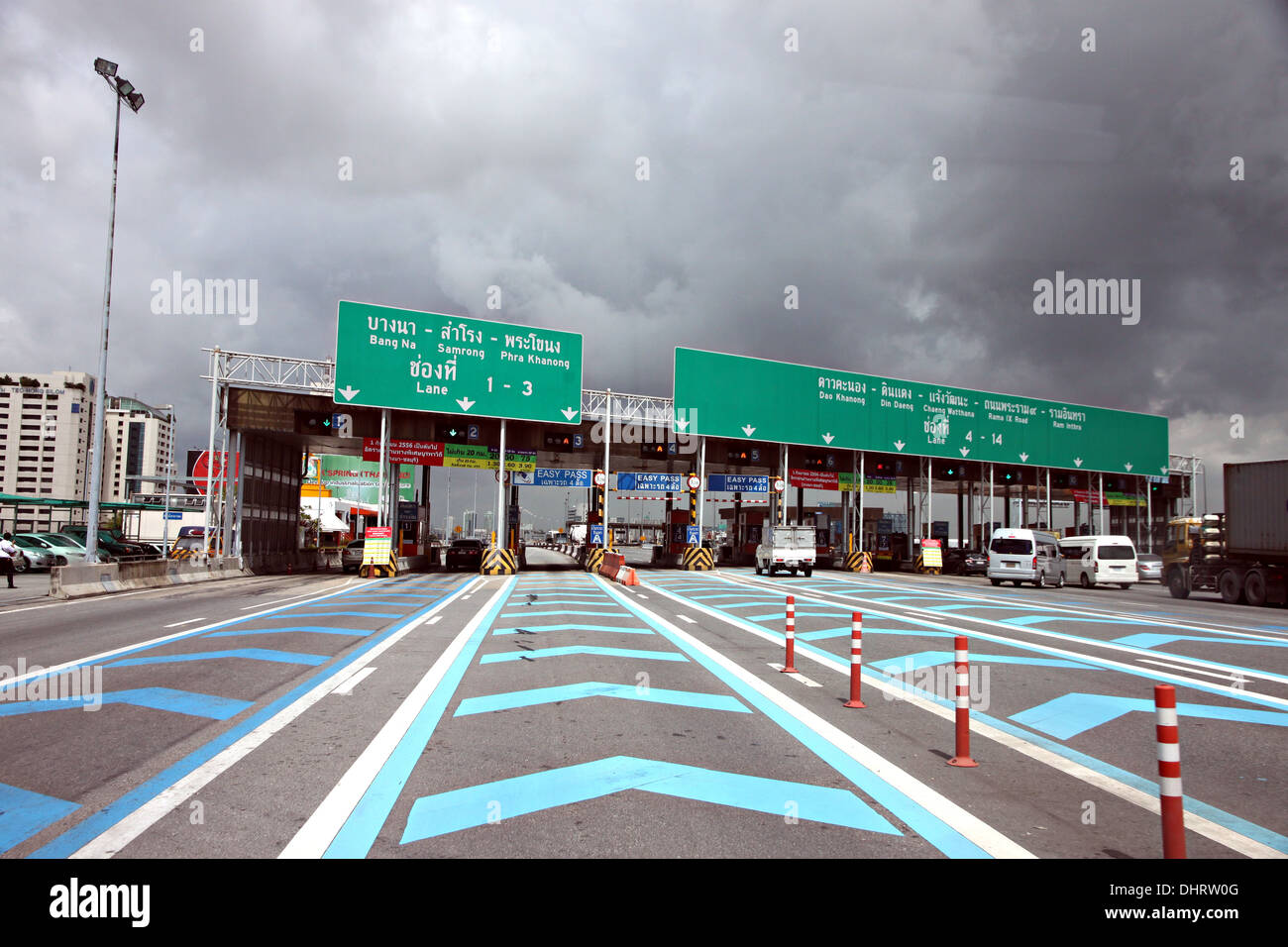 The way is Collection Money tolls in Bangkok,Thailand. Stock Photo