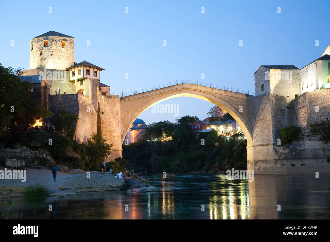 the old bridge, mostar, bosnia and herzegovina, europe Stock Photo
