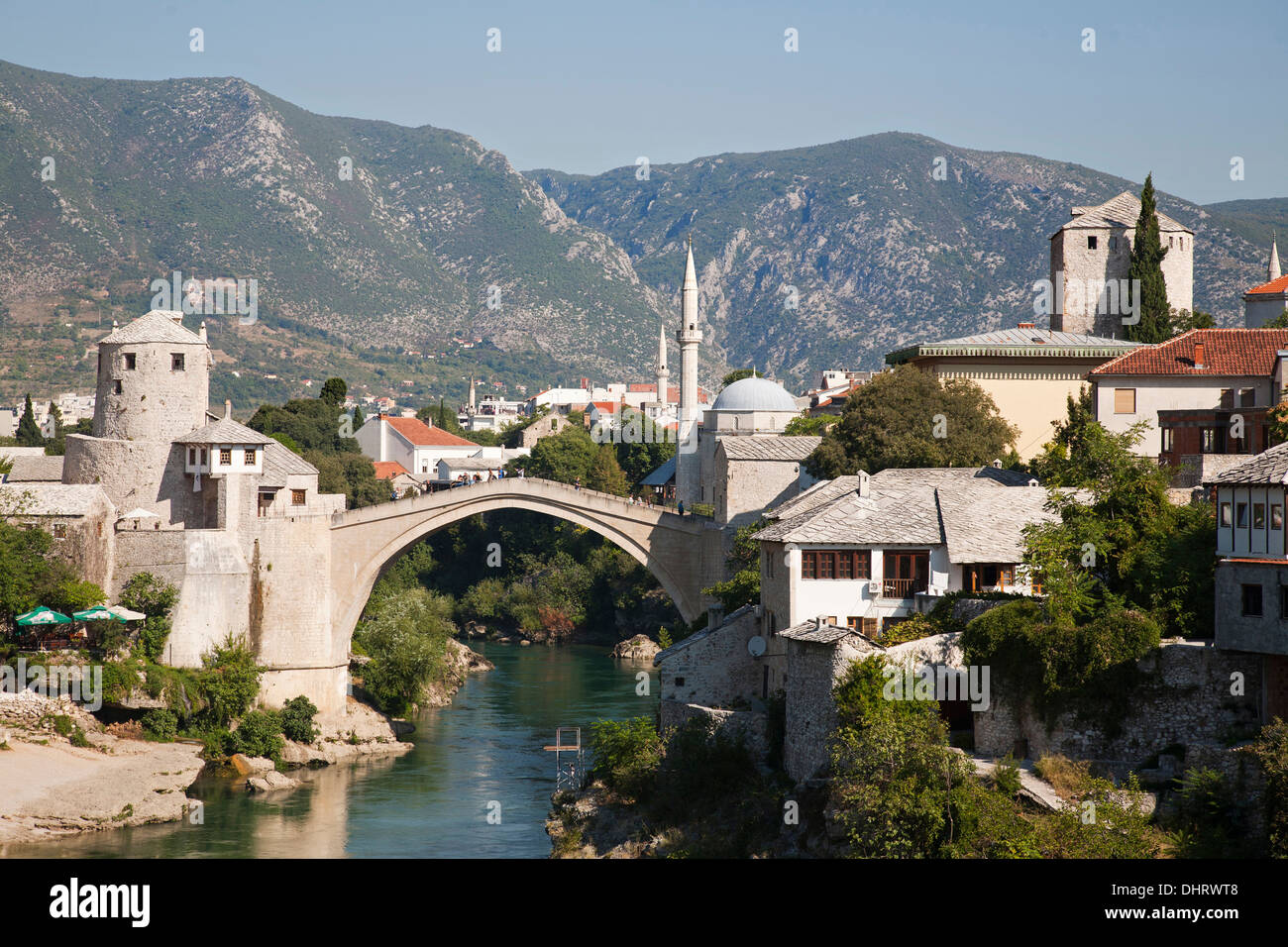 the old bridge, mostar, bosnia and herzegovina, europe Stock Photo