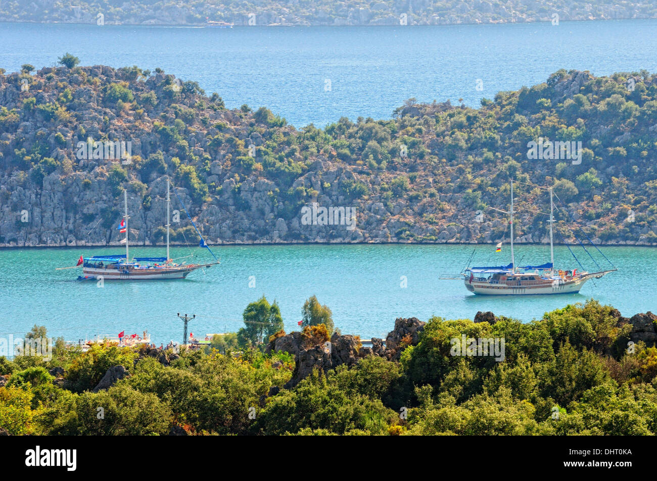 Lycian coast of Turkey Stock Photo