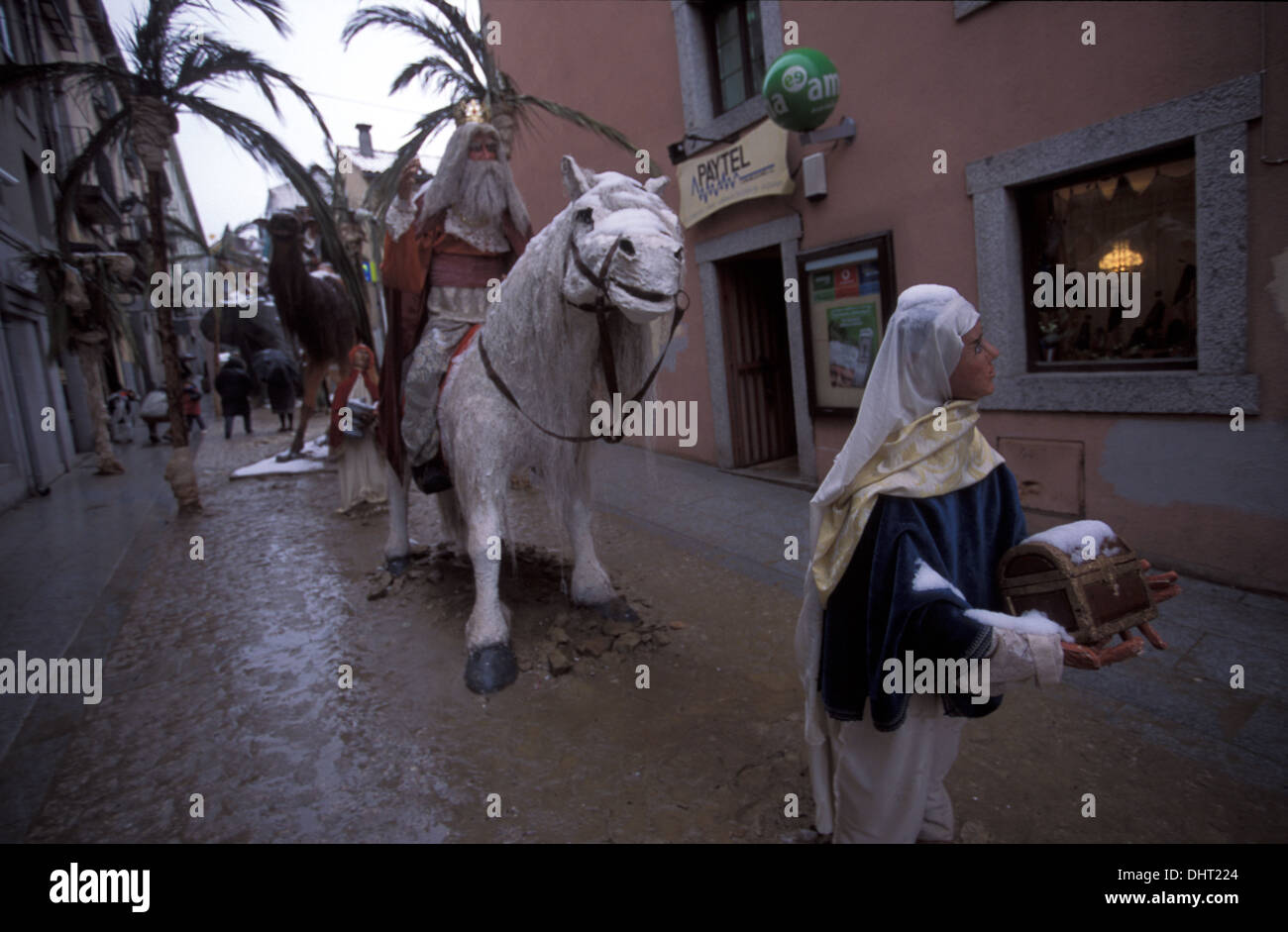 Nativity scenes, made a lifesize, Belén, in Spanish, representing the infant Jesus, his mother