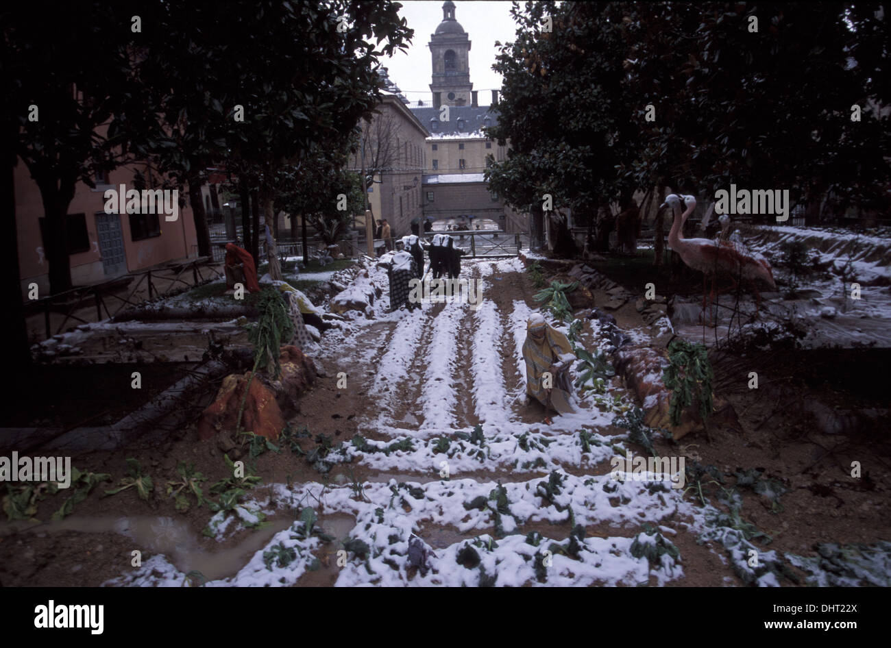 Nativity scenes, made a lifesize, Belén, in Spanish, representing the infant Jesus, his mother