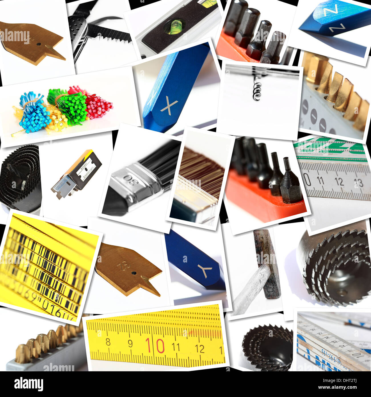 tool collage Stock Photo