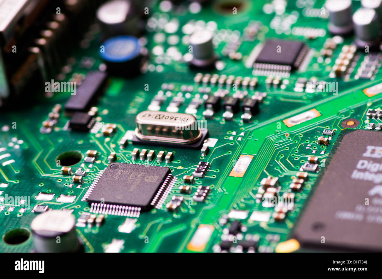 Printed circuit board. Stock Photo