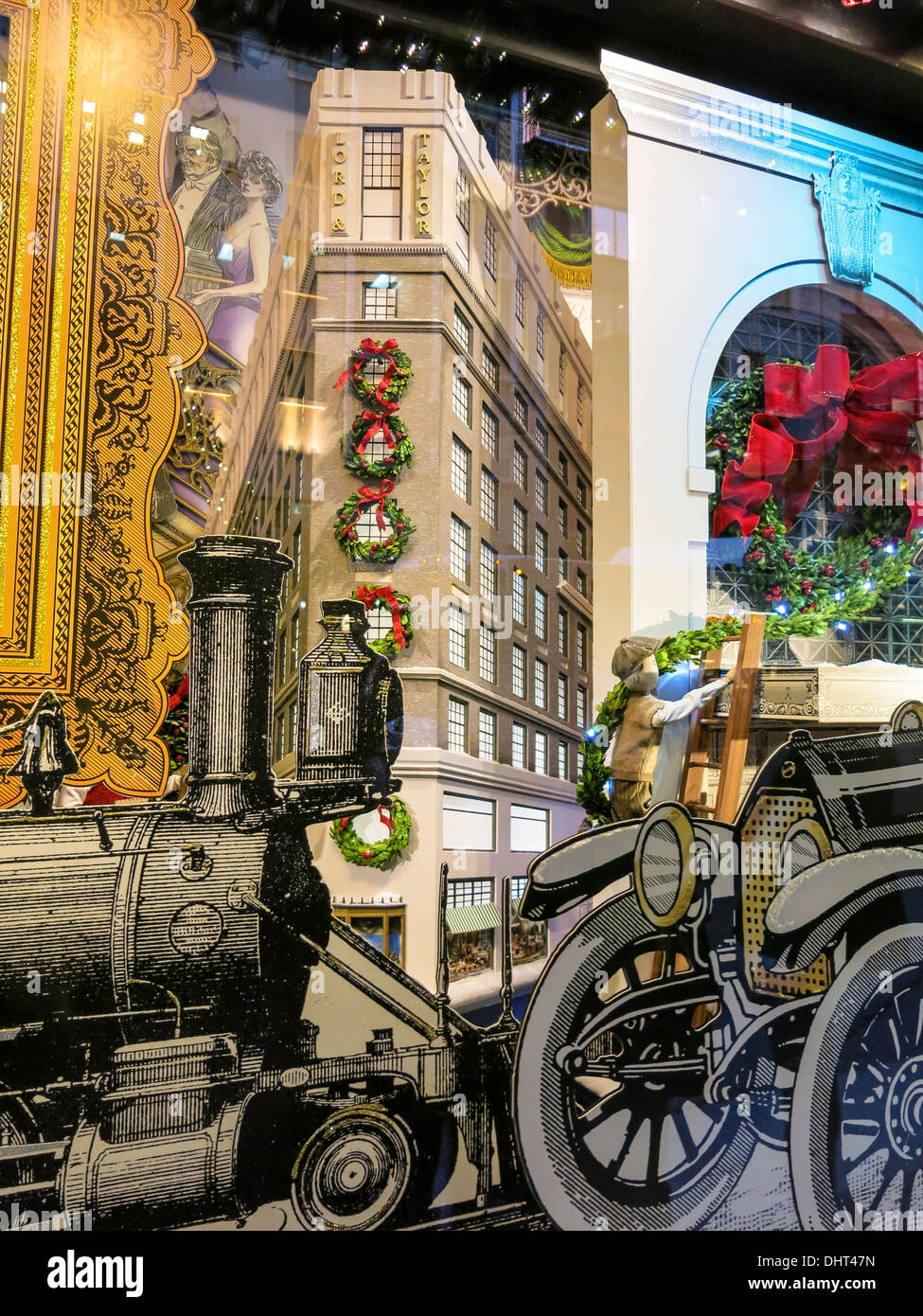 Lord & Taylor Holiday Window Display Stock Photo Alamy