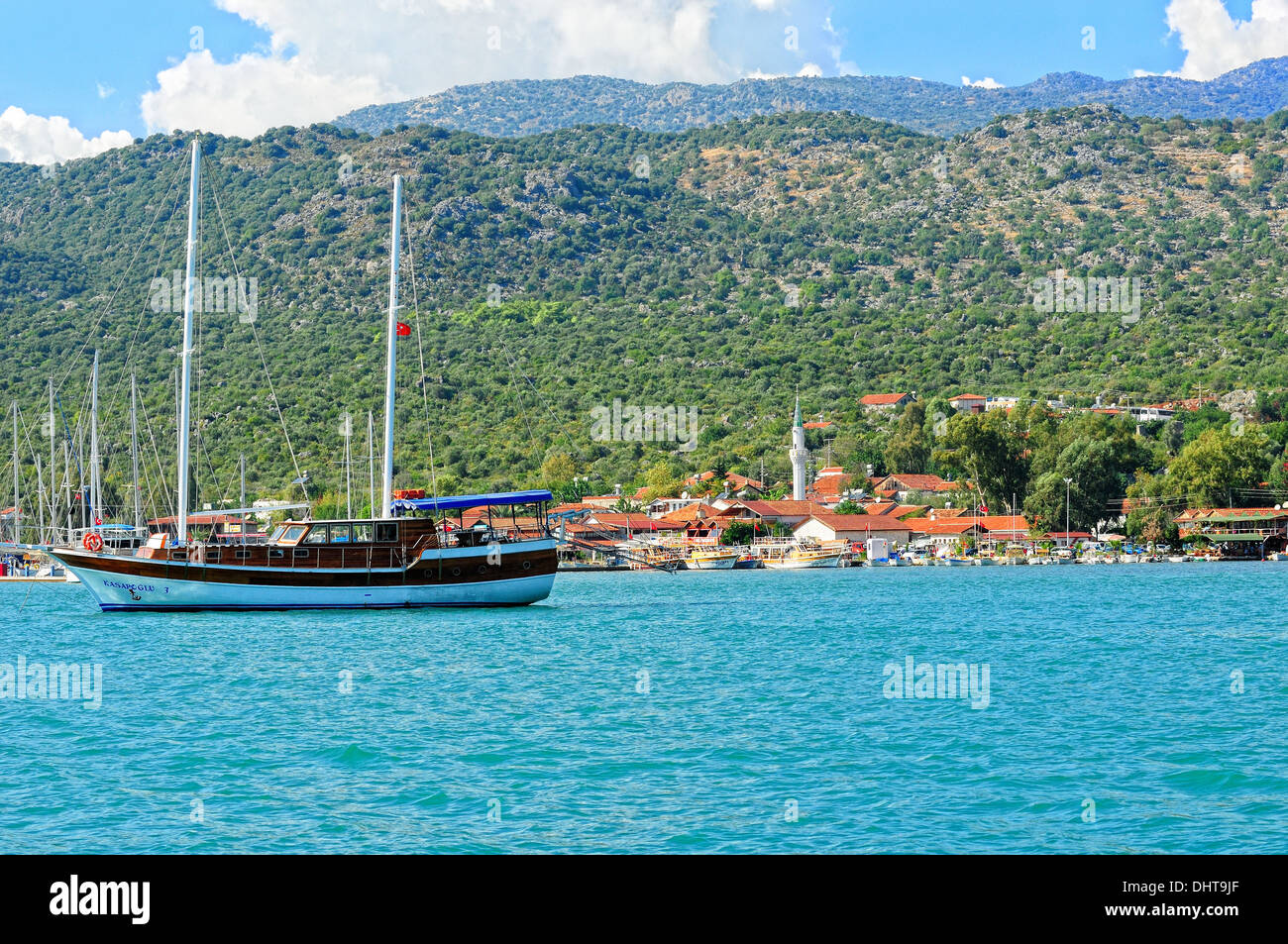 Ücagiz Lycian Coast Turkey Stock Photo