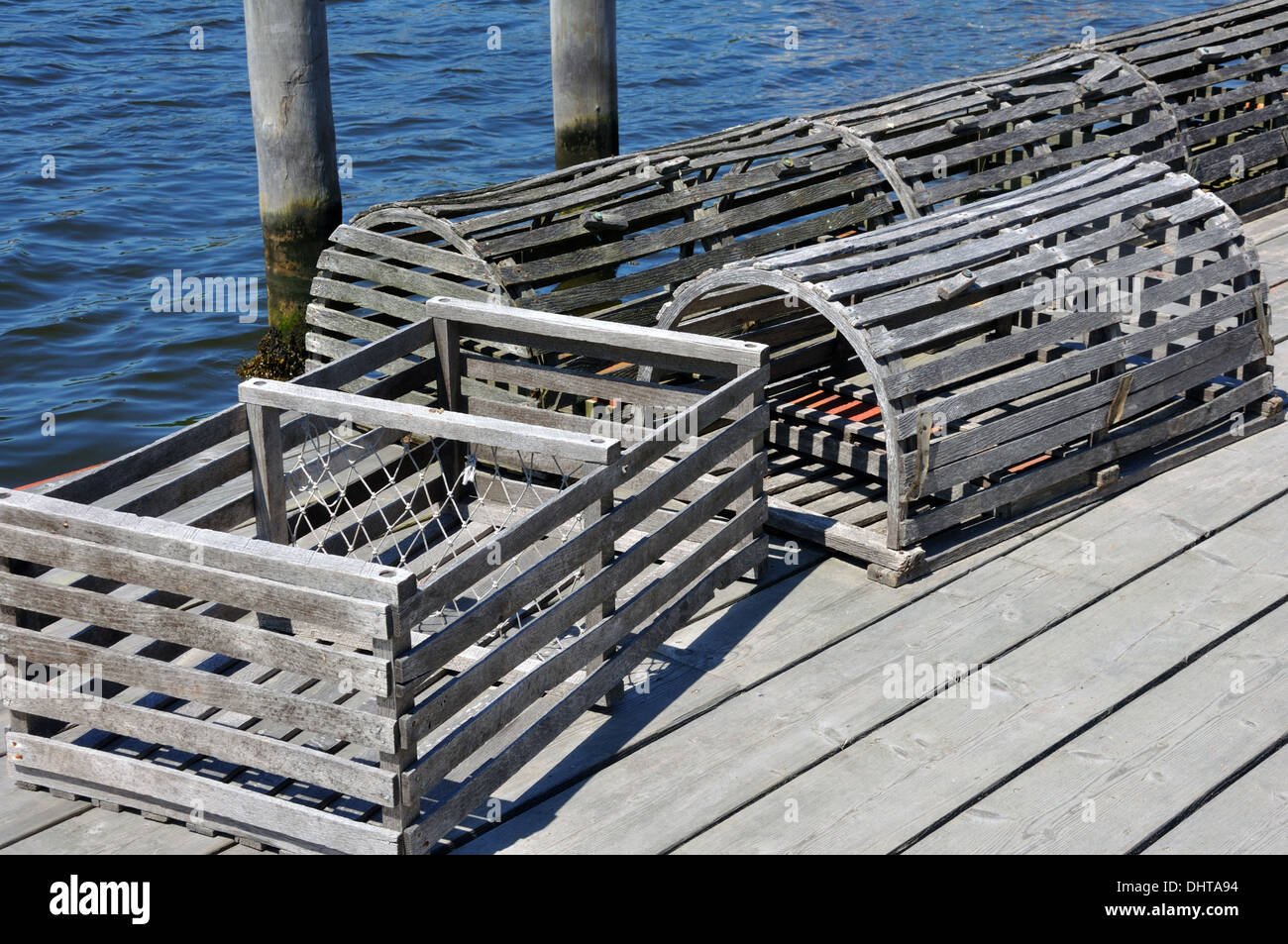 Lobster traps in Martha's Vineyard, Massachusetts, USA Stock Photo Alamy