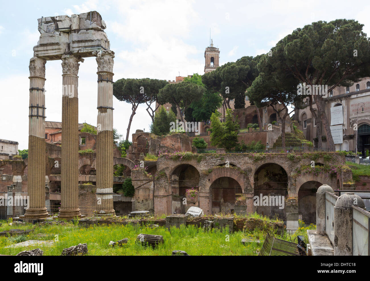 Ruins at the Forum in Rome, Italy on a sunny day Stock Photo - Alamy