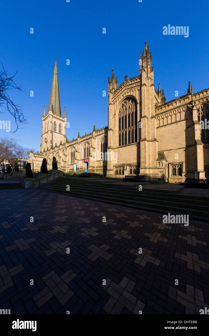 Cathedral church of all saints in wakefield hires stock photography