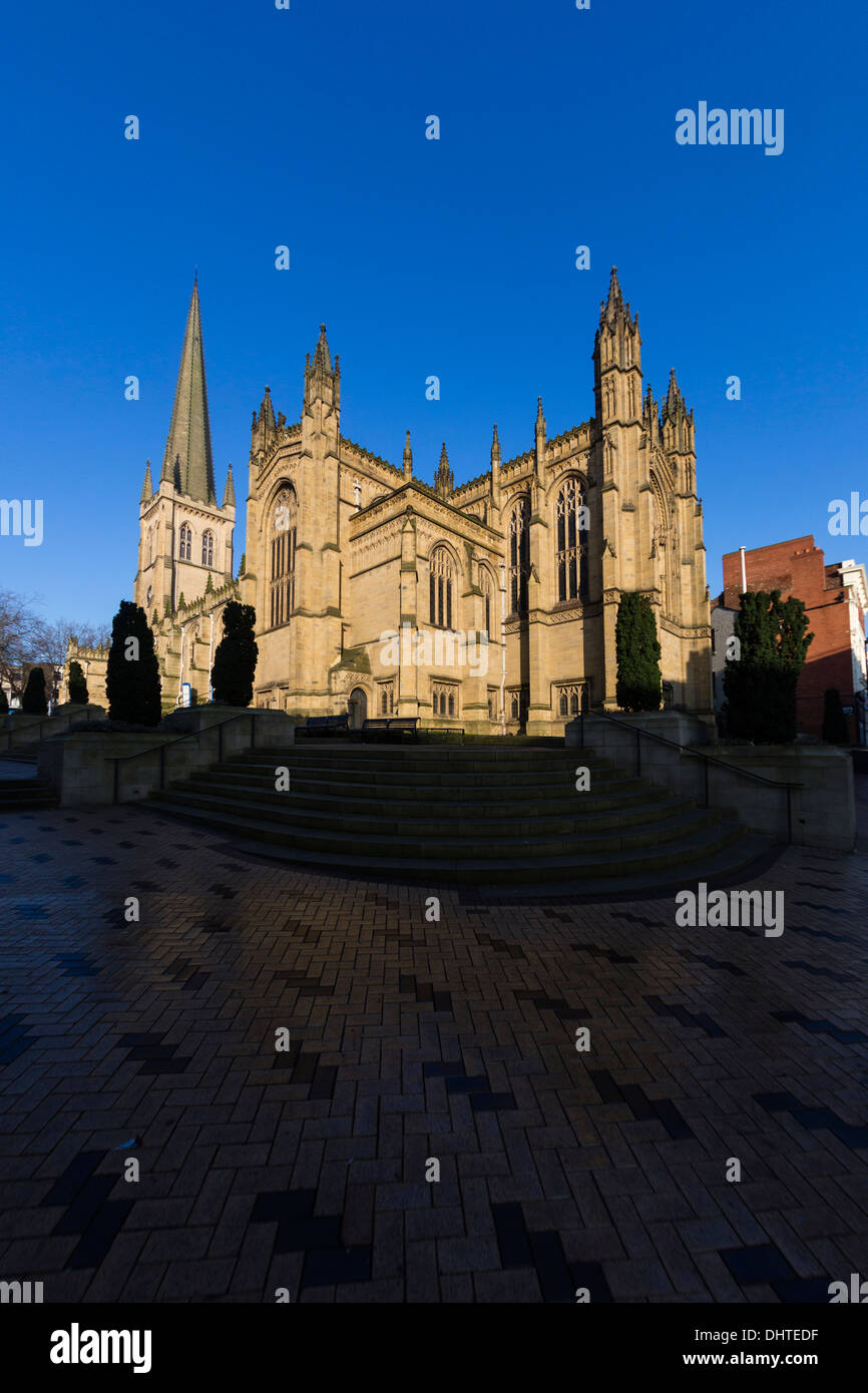 Cathedral church of all saints in wakefield hires stock photography
