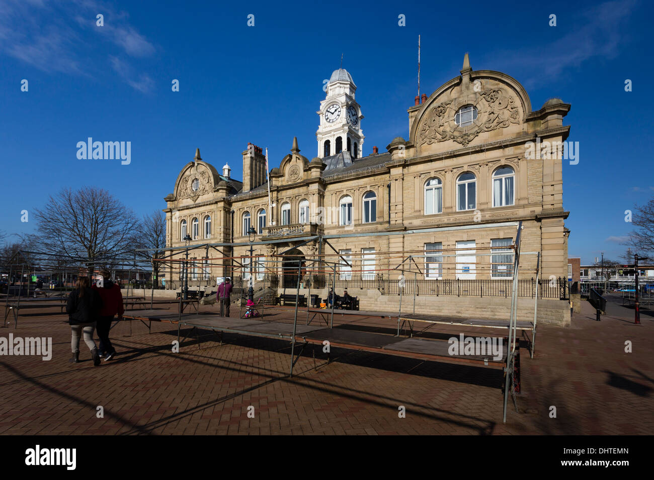 Ossett Town Hall was built in the French renaissance style between 1906