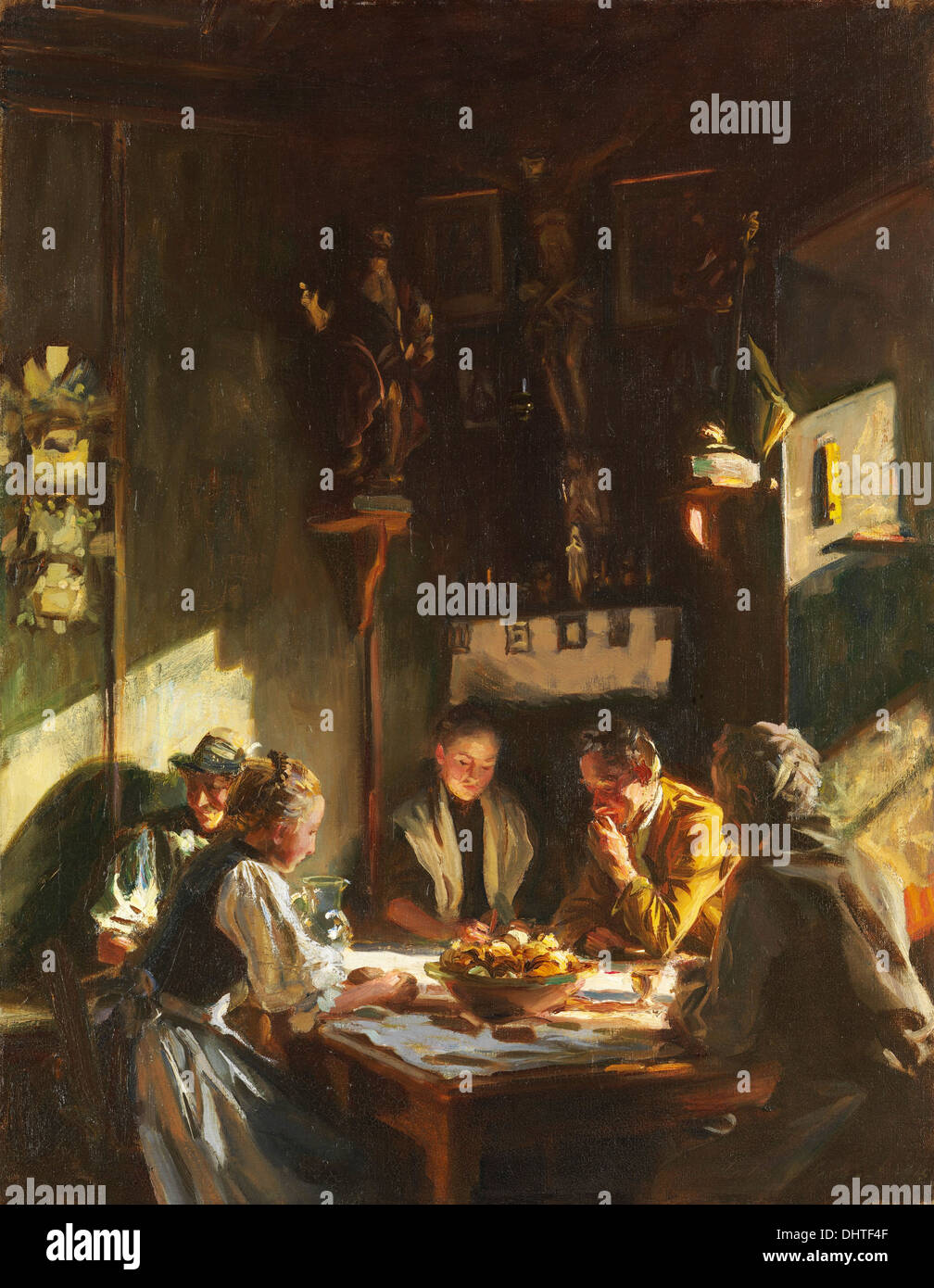Tyrolese Interior - by John Singer Sargent, 1915 Stock Photo
