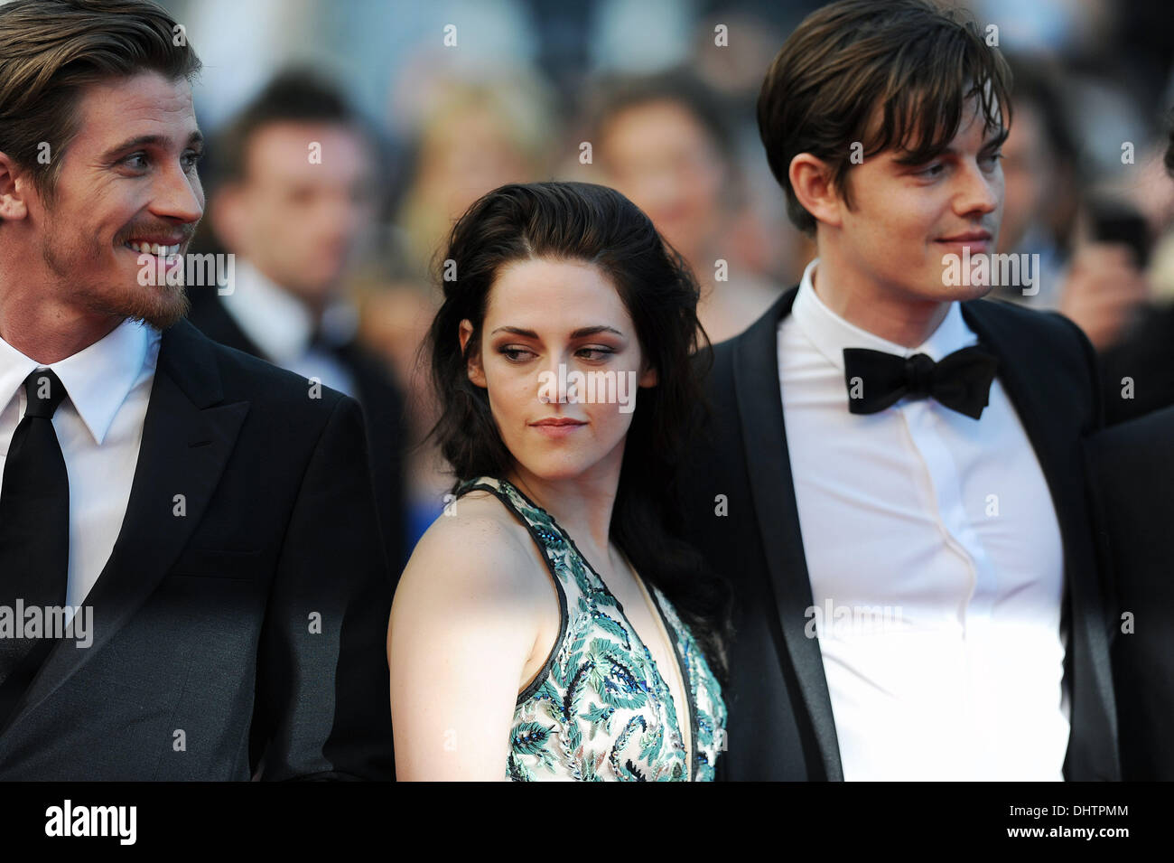 Actors left to right Walter Salles, Kristen Stewart & Sam Riley during