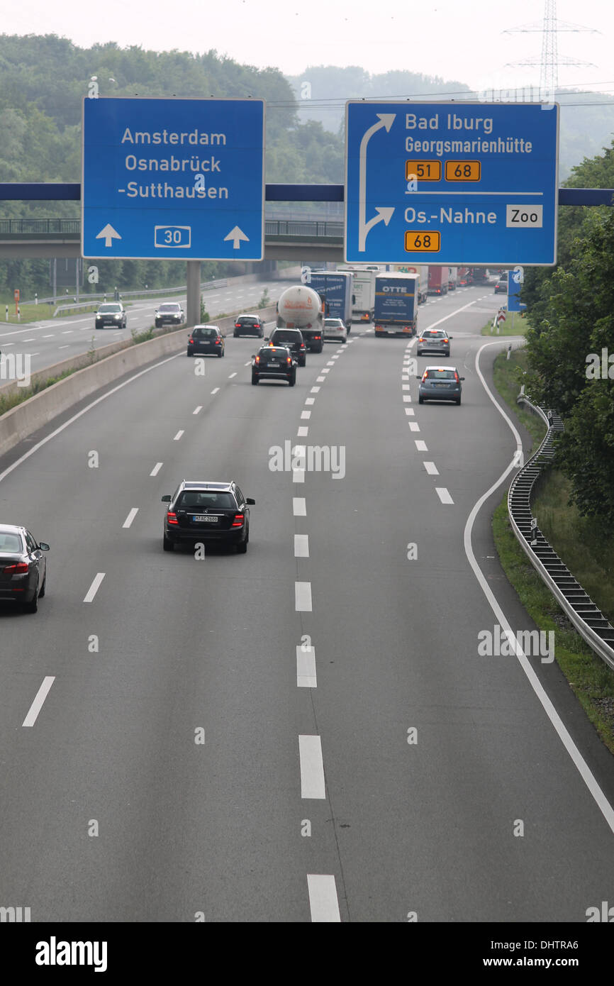 The highway A 30 Stock Photo Alamy
