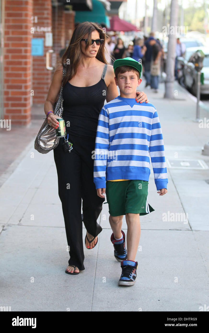 Charisma carpenter and donovan charles hardy hires stock photography
