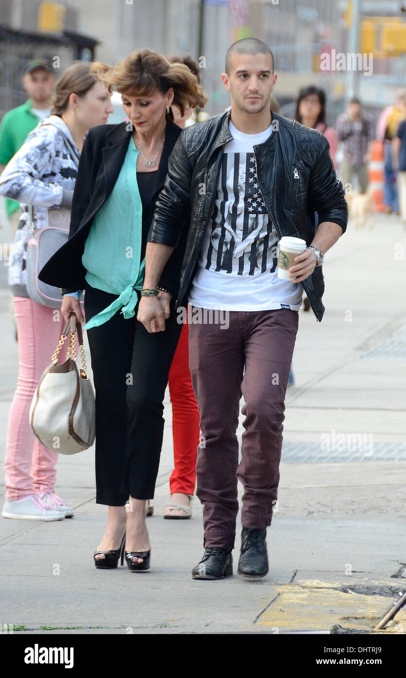 Mark Ballas And Mother Shirley Ballas Leave Their Hotel New York City Mark Ballas And Mother Shirley Ballas Leave Their Hotel New York City