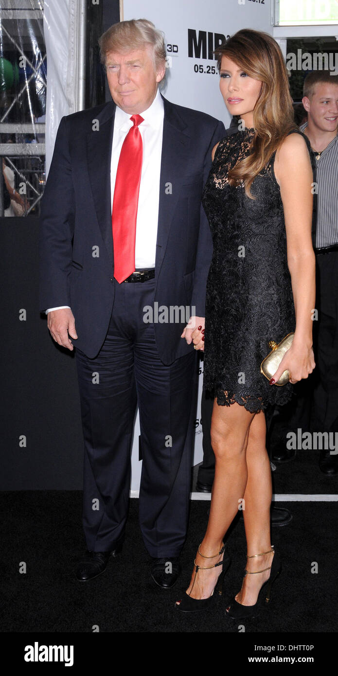 Donald Trump and Melania Trump 'Men in Black III' New York Premiere, held  at the Ziegfeld Theater - Arrivals New York City - USA - 23.05.12 Stock  Photo - Alamy