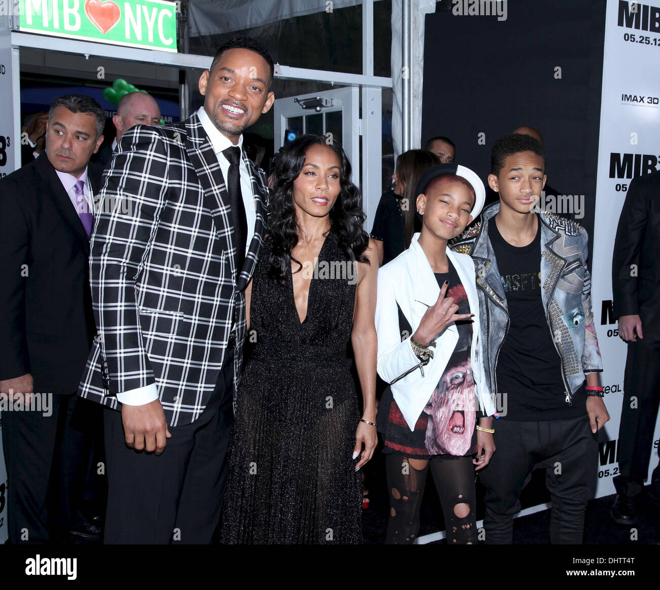 Will Smith, Jada Pinkett Smith, Willow Smith, Jaden Smith 'Men in Black