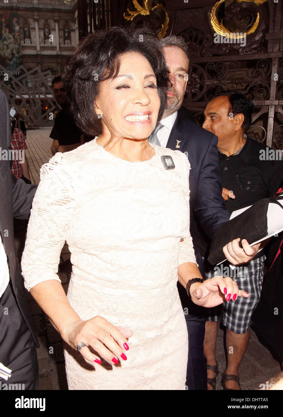 Shirley Bassey 'A Celebration of the Arts' held at the Royal Academy of Arts - Outside London, England - 23.05.12 ***Not Available for Publication in the Daily Express, Daily Star and Evening Standard. Available for Publication in the Rest of the World*** Credit Mandatory: Cameron Clegg/WENN.com Stock Photo