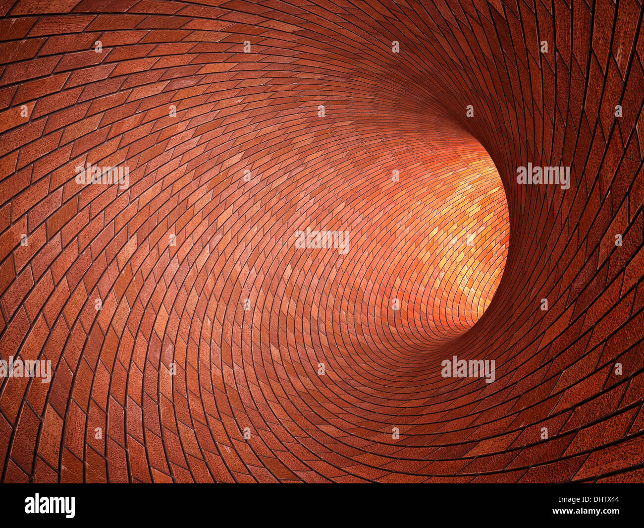 3d image of brick tunnel Stock Photo - Alamy