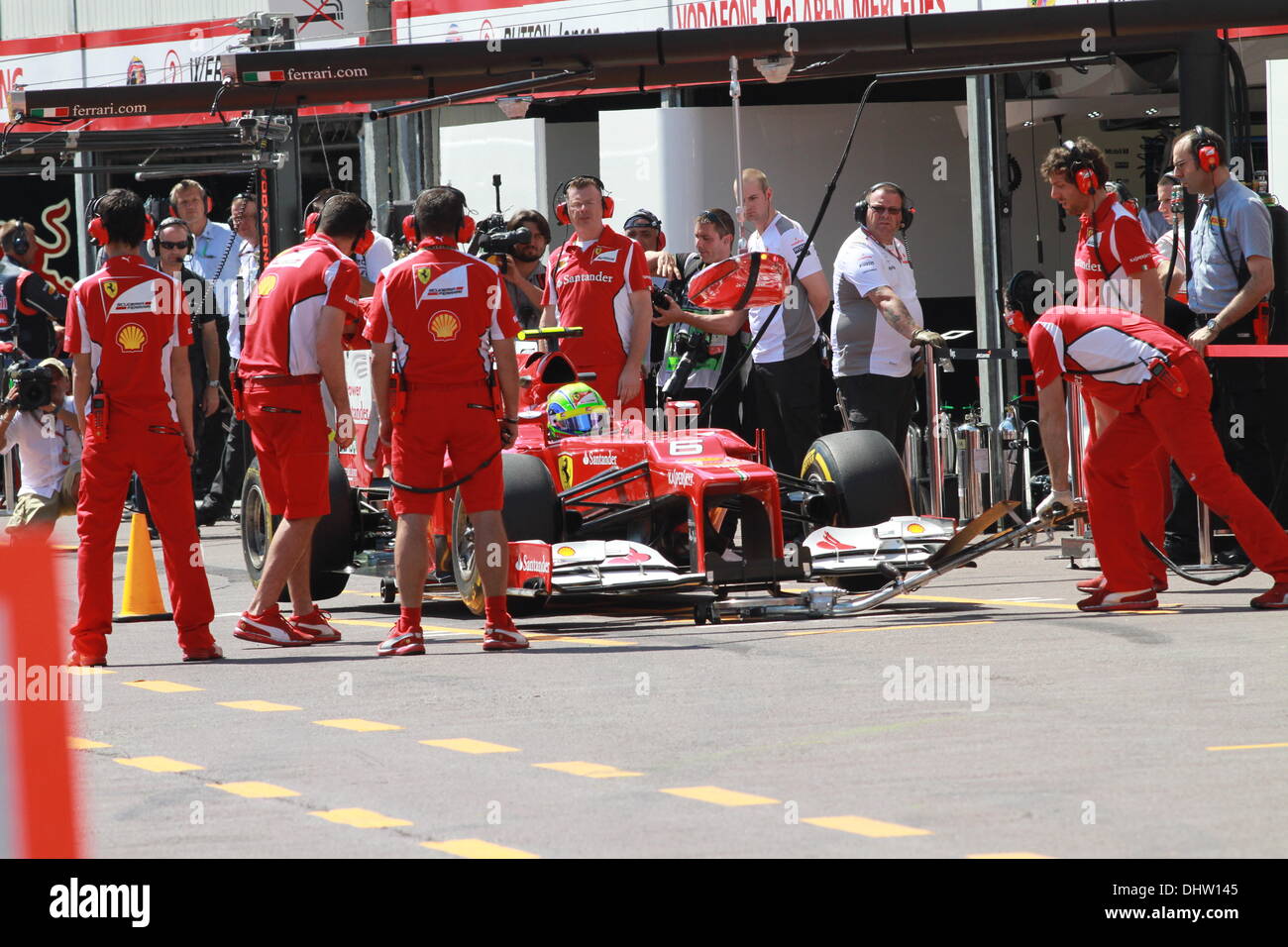 Felipe MASSA, Brazil, Team FERRARI F1 - Formula One Grand Prix - Monaco - Practice Monaco - 24.05.12 Stock Photo
