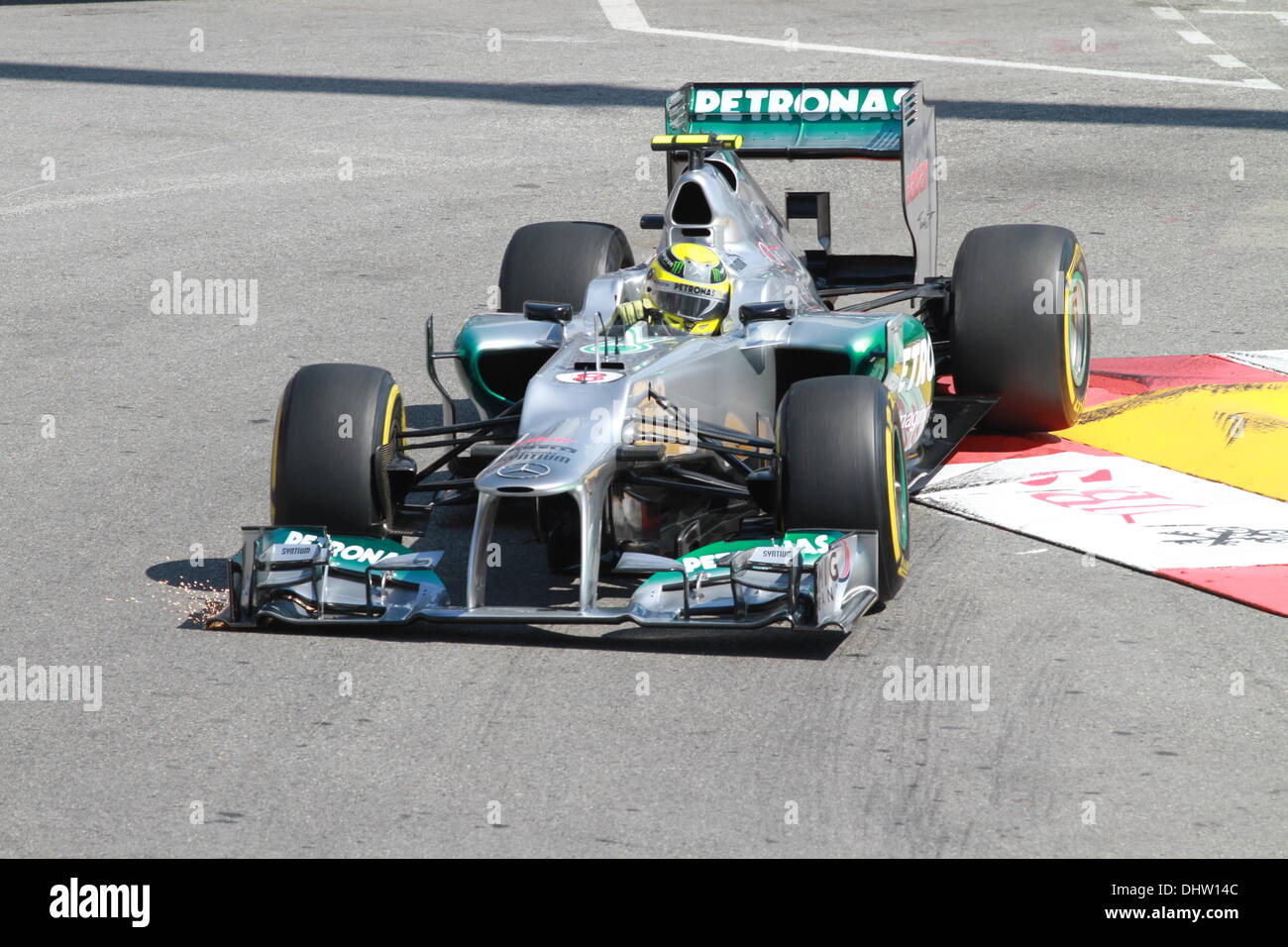 Nico Rosberg - Mercedes F1 - Formula One Grand Prix - Monaco - Practice Monaco - 24.05.12 Stock Photo