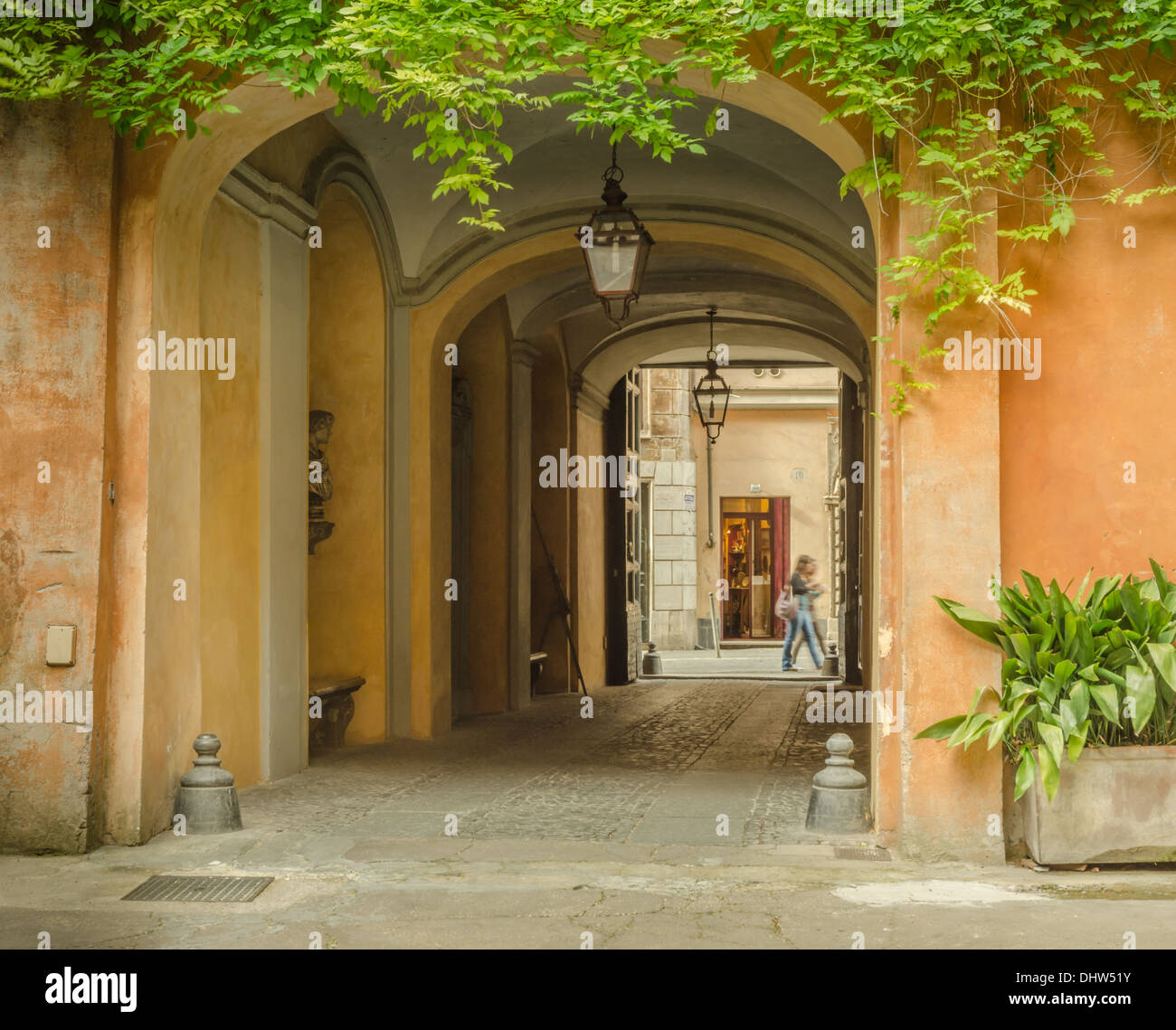 yard in rome Stock Photo Alamy