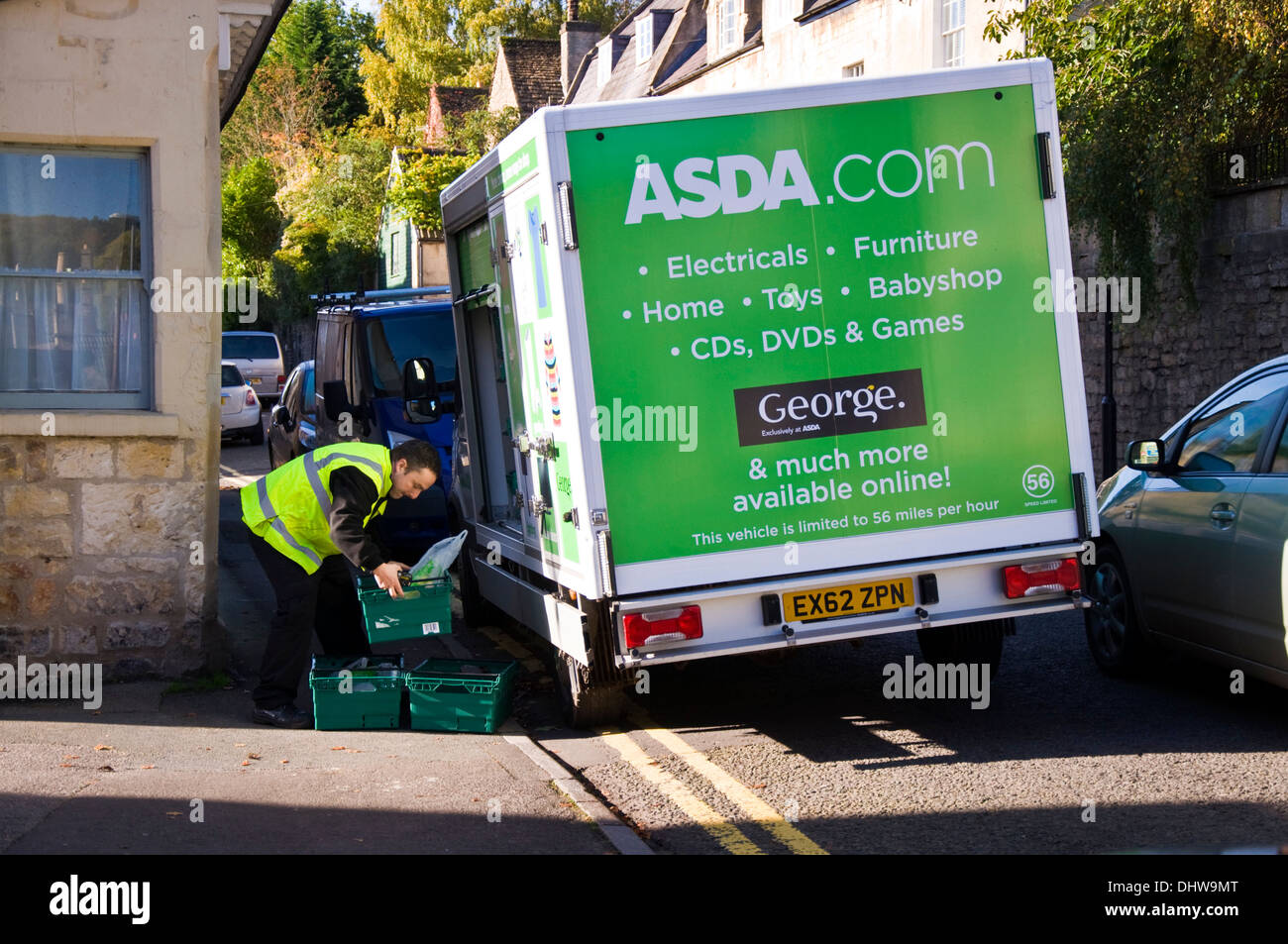 Asda delivery service online food shopping Stock Photo 62636696 Alamy