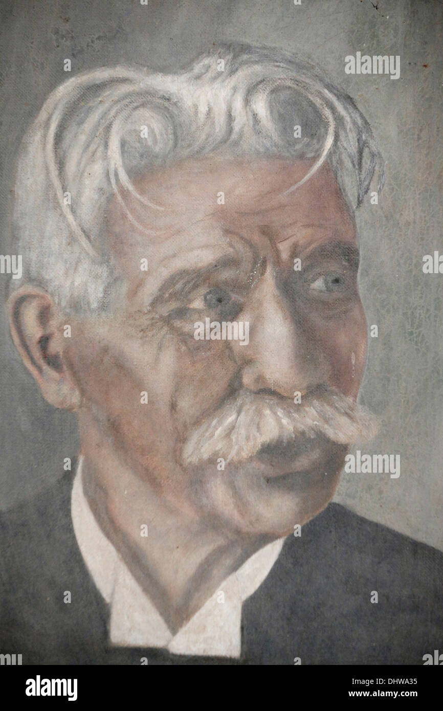 Albert Schweitzer French theologian, philosopher, missionary physician and music scholar (1875 - 1965). Stock Photo